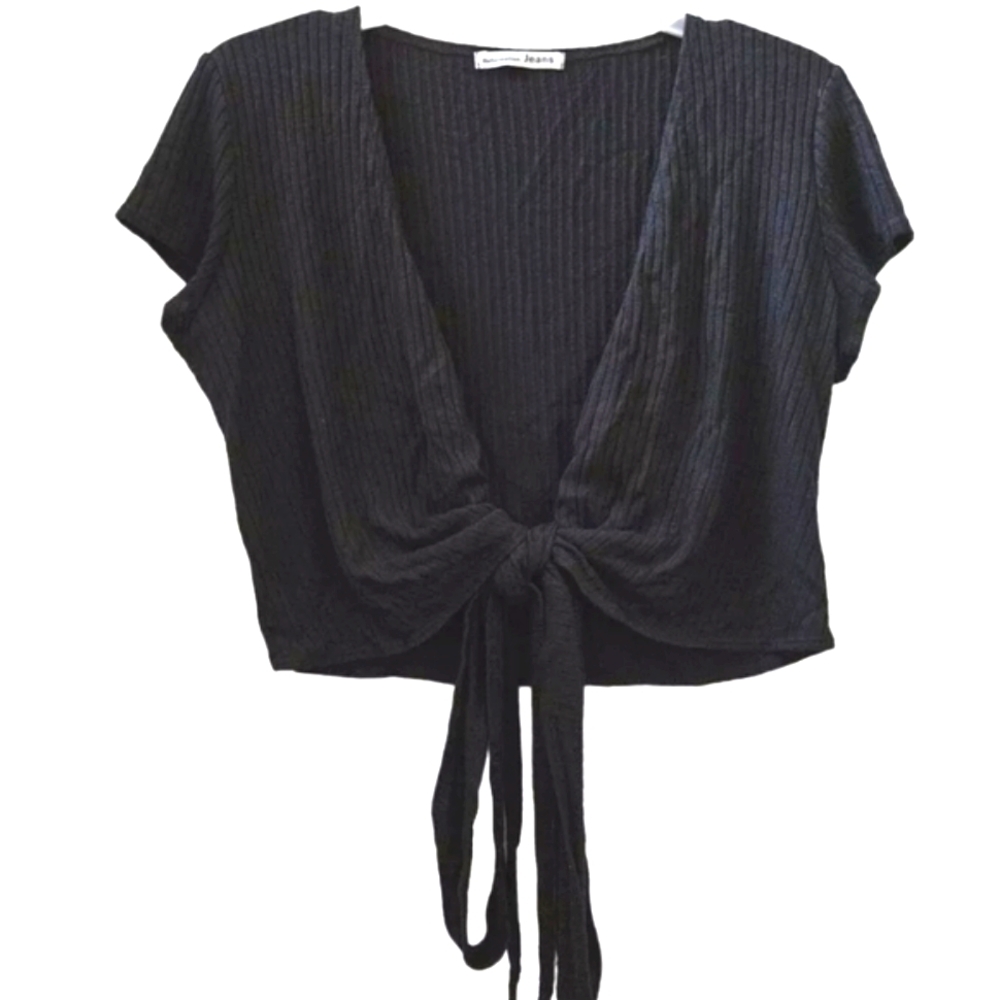REFORMATION Flora Ribbed Wrap Tee
